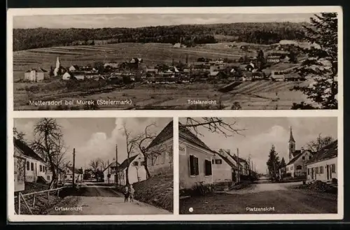 AK Mettersdorf bei Mureck, Strassenpartien, Totalansicht
