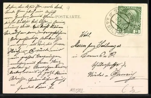 AK St. Georgen an der Stiefing, Platzansicht mit Frauenkirche