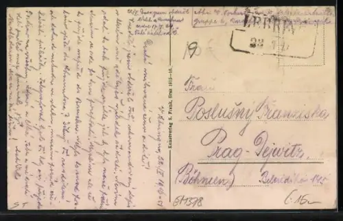 AK Wildon, Hauptplatz mit Geschäften