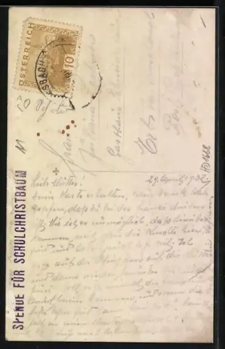 AK Johnsbach im Gesäuse, Volksschule mit Ödstein