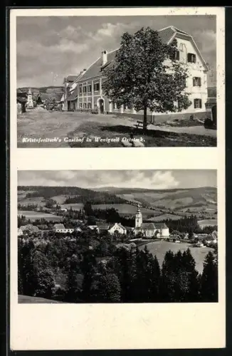 AK Wenigzell, Gasthof Kristoferitsch, Ortsansicht