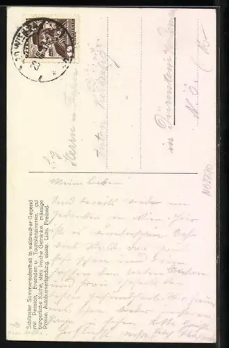 AK Wenigzell, Gasthof Kristoferitsch, Ortsansicht