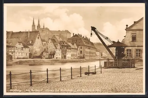 AK Bamberg, Am Krahnen, Hinten der Michelsberg mit Michaelskirche