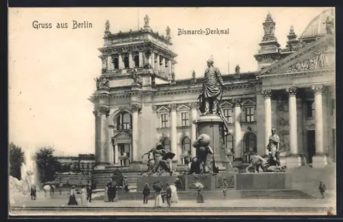 AK Berlin-Tiergarten, Bismarck-Denkmal