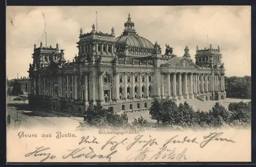 AK Berlin-Tiergarten, Reichstagsgebäude