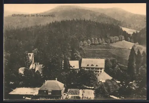 AK Allerheiligen, Ortsansicht mit Schwarzwald