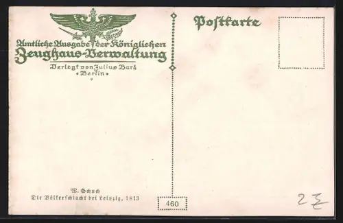 AK Völkerschlacht bei Leipzig, 1813