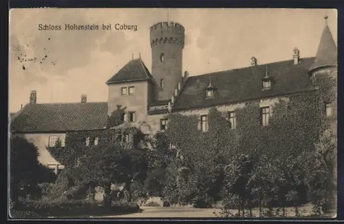 AK Ahorn, Blick auf das Schloss Hohenstein