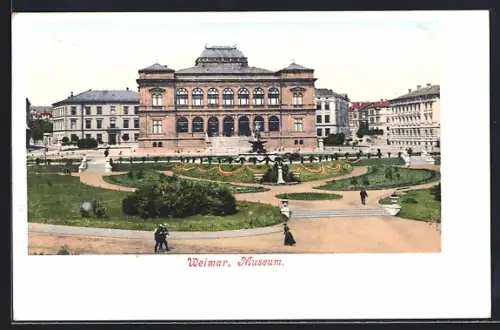 AK Weimar / Thüringen, Blick zum Museum