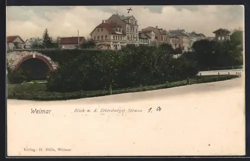 AK Weimar / Thüringen, Blick zur Ettersburger Strasse
