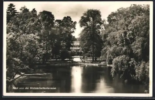 AK Weimar / Thüringen, Blick von der Weimarhallenterrasse