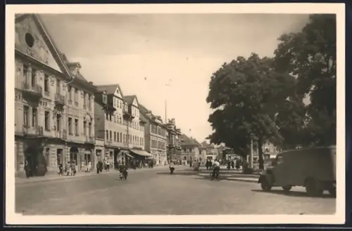 AK Weimar / Thüringen, Partie am Goetheplatz