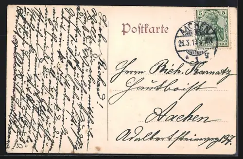 AK Aachen, Blick zum Lousberg