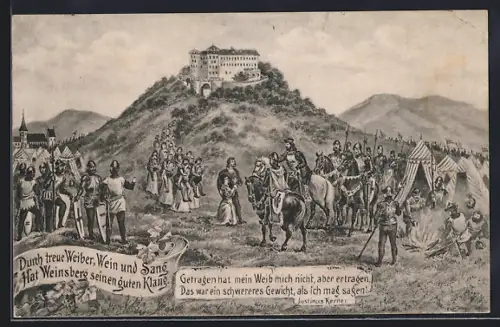 AK Weinsberg, Armee vor dem Schloss