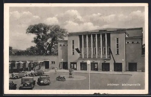 AK Weimar / Thüringen, Weimarhalle mit n