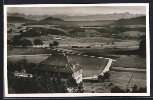 AK Raichberg, Gasthaus Nägelehaus, Pächter Willy Wagner, Alpenfernblick
