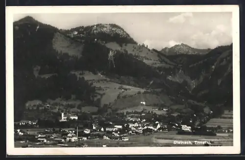 AK Stainach /Ennstal, Teilansicht mit Bergen