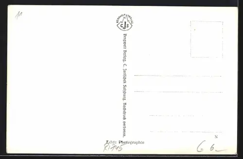 AK Grundlsee im Salzkammergut, Panorama mit Boot