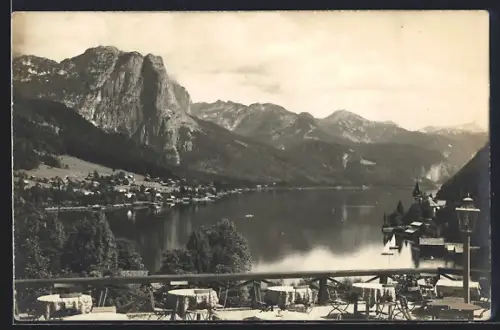 Foto-AK Grundlsee, Blick vom Ort auf den Grundlsee