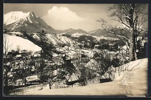 AK Bad-Aussee, Teilansicht im Schnee