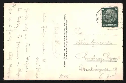 AK Bad-Aussee, Teilansicht und Totes Gebirge