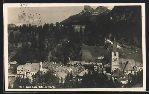 AK Bad-Aussee /Steiermark, Teilansicht mit Kirche