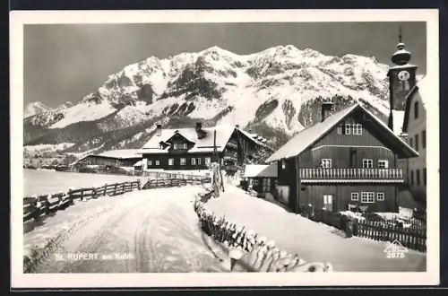 AK St. Rupert am Kulm, Ortspartie im Schnee