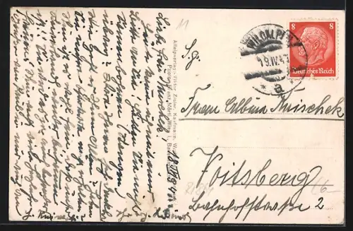 AK Wildalpen /Steiermark, Ortspartie mit Bergen