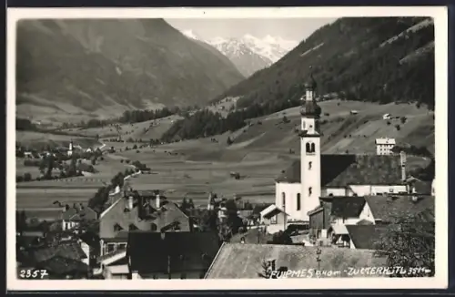 AK Fulpmes, Ortsansicht mit Zuckerhütl