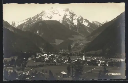 AK Mairhofen, Teilansicht mit Bergen