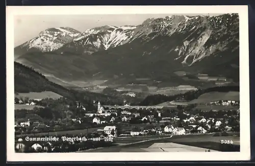 AK Payerbach, Teilansicht mit Rax