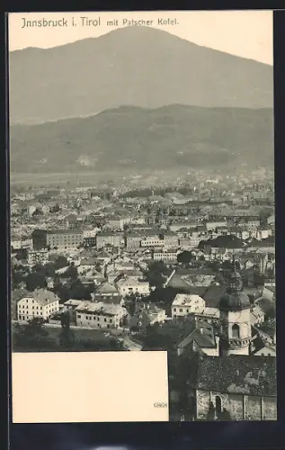 AK Innsbruck, Ortsansicht mit Patscher Kofel