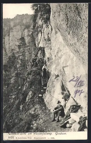 AK Gesäuse, Emesrune am Wasserfallweg