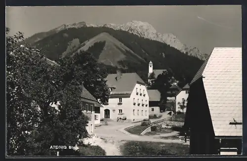 AK Ardning, Ortspartie mit Blick zur Kirche