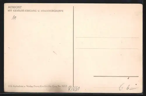 AK Admont, Gesäuse-Eingang und Hochtorgruppe