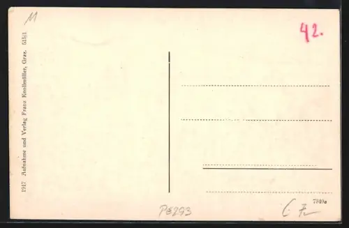 AK Admont, Blick auf Stiftskirche, Reichenstein und Sparafeld