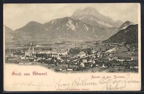 AK Admont, Ortsansicht mit dem Buchstein
