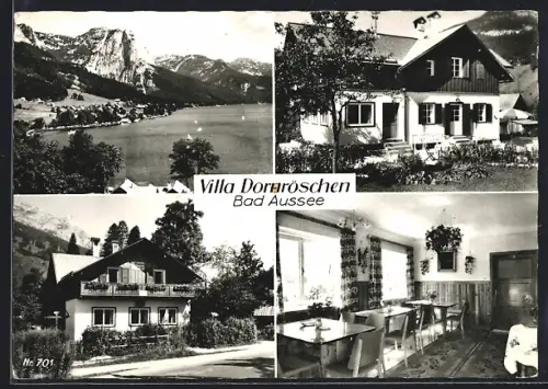AK Bad Aussee, Pension-Villa Dornröschen, Ortspanorama
