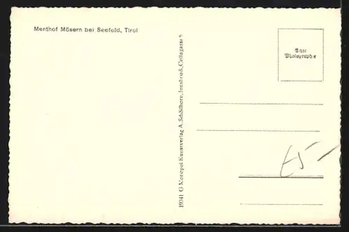 AK Mösern, Ortsansicht mit Menthof