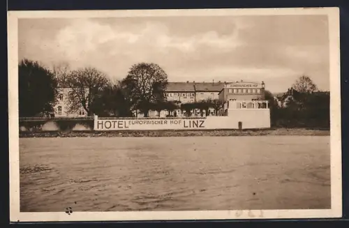 AK Linz a. Rh., Hotel Europäischer Hof, Bes. Alex Bröhl