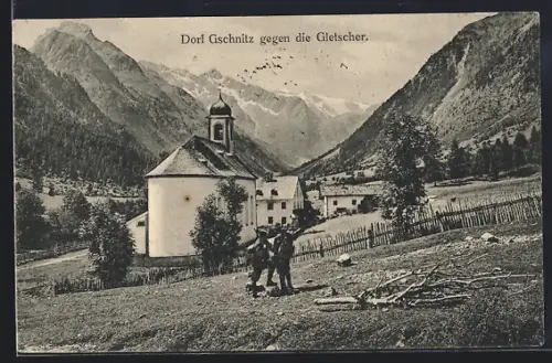 AK Gschnitz, Dorf gegen die Gletscher