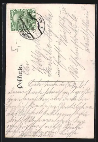 AK Wien, Hietzing, Blick zur Kirche