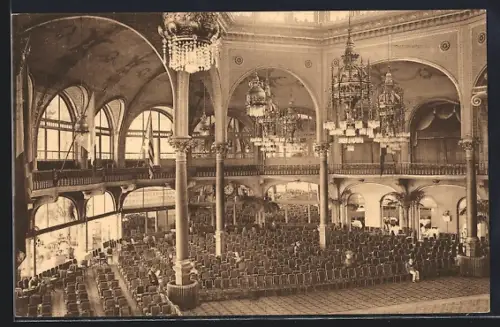 AK Ostende, Kursaal, Vue de la Rotonde vers la Loge Royale