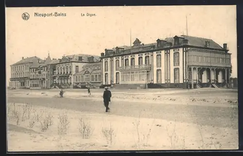 AK Nieuport-Bains, La Digue