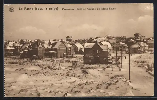 AK La Panne, Panorama et Avenue du Mont-Blanc