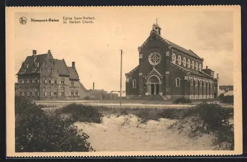 AK Nieuport-Bains, Eglise Saint-Norbert