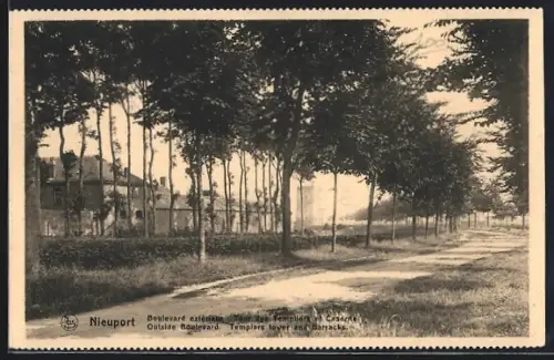 AK Nieuport, Boulevard extérieur, Tour des Templiers et Caserne