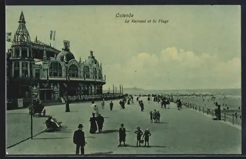 AK Ostende, Le Kursaal et la Plage