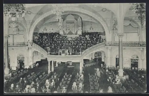AK Ostende, intérieur du Kursaal, l`Orchestre