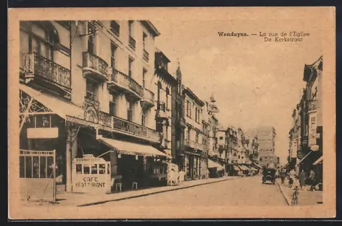AK Wenduyne, La rue de l`Eglise